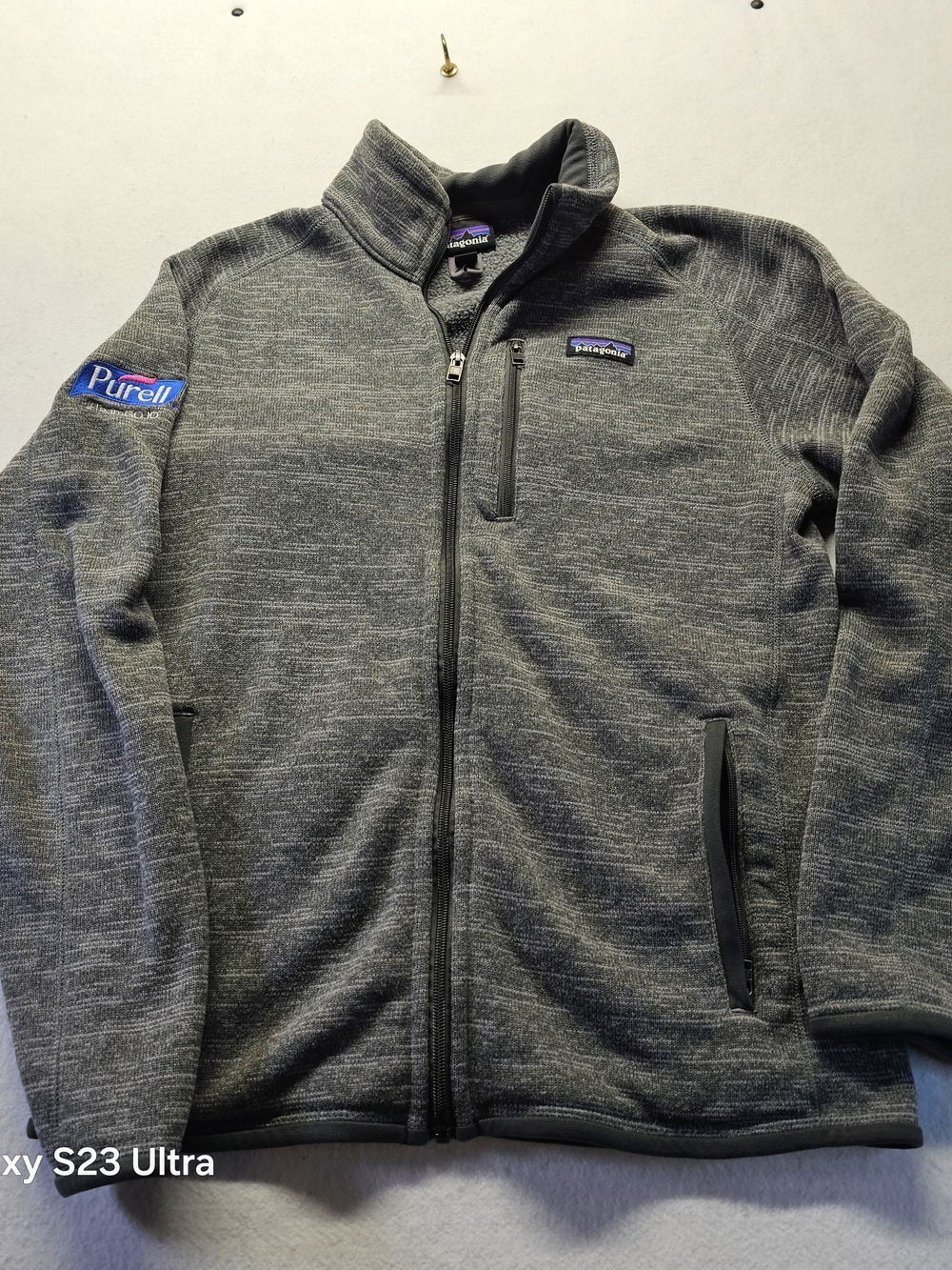 Patagonia Gray Heather Full-Zip Lightweight Fleece Jacket